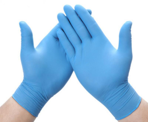 Disposable Blue Nitrile Gloves Packaging Can Be Customized