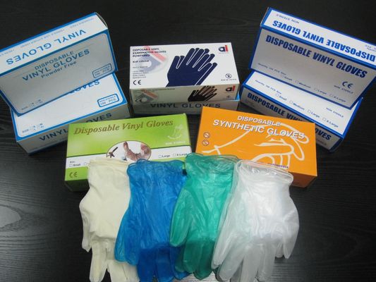 ASTM D5250 Disposable Latex 11Mpa Powder Free Vinyl Gloves