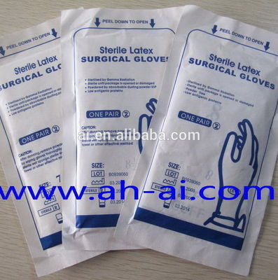 Latex powdered examination gloves /gloves latex from China