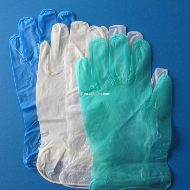ASTM D6319 Disposable 230mm 14Mpa Vinyl Long Cuff Glove