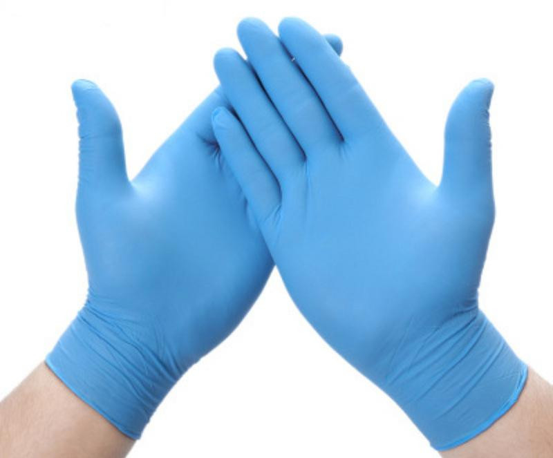 Disposable Blue Nitrile Gloves Packaging Can Be Customized